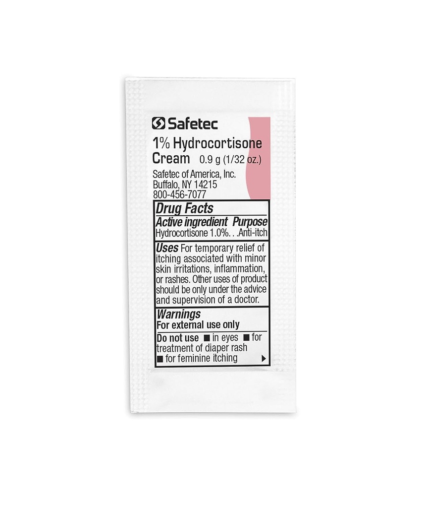 Safetec Hydrocortisone 1% Cream 9 g. 邮袋(桶包 - 2000年计)