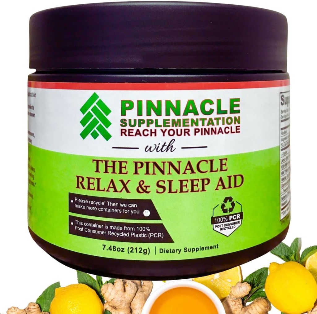 Pinnacle Relax & Sleep Supplement, Sleep Supplement with Melatonin, Valerian Root, Ashwagandha, L Theanine, Zinc, GABA & Magnesium for calming, Natural Lemon Tea Flavoring (30 services) 互联网档案馆的存檔,存档日期2013-03-02., p.
