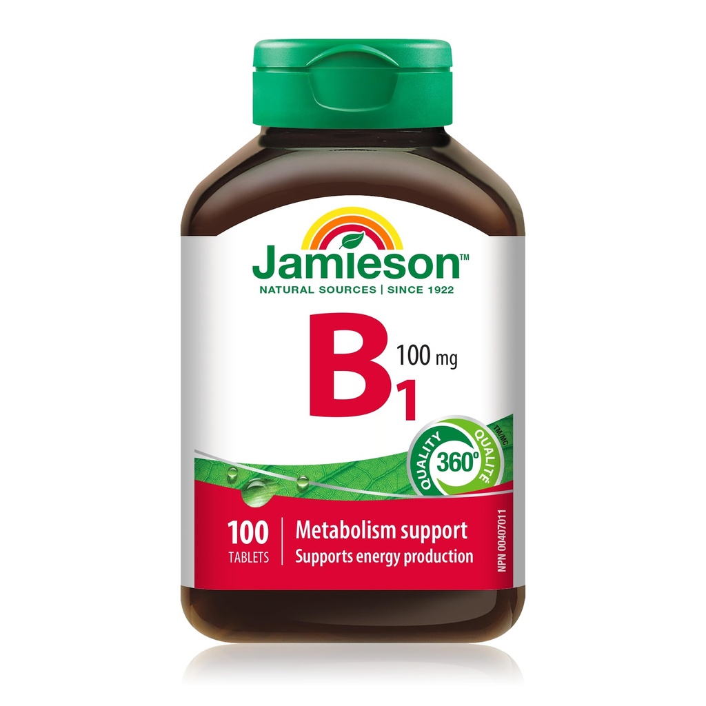 Jamieson 维生素B1(胺) 100毫克,100片