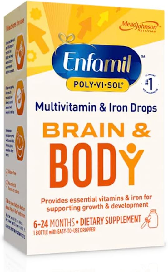 Enfamil Poly-Vi-Sol 多维特敏补充剂 含铁 50 mL (包装 May Vary)