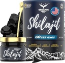喜马拉雅有机物 Shilajit 50 具有80+基本轨迹矿物和75+Fulvic酸的男女自然能源和豁免促进剂 100%纯度 实验室测试报告
