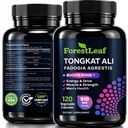 Tongkat Ali和Fadogia Agrestis for Men Supplement w/BioPerine - Tonkat-Ali Max 力量 200:1 摘录 - Long Jack Tongkat-ali for Men - 肌肉生长,性能和能量 - 120 粉末卡普尔