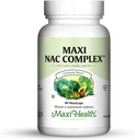 Maxi NAC 配有钼和减量的 L Gluatathione Capsules, 60 个伯爵