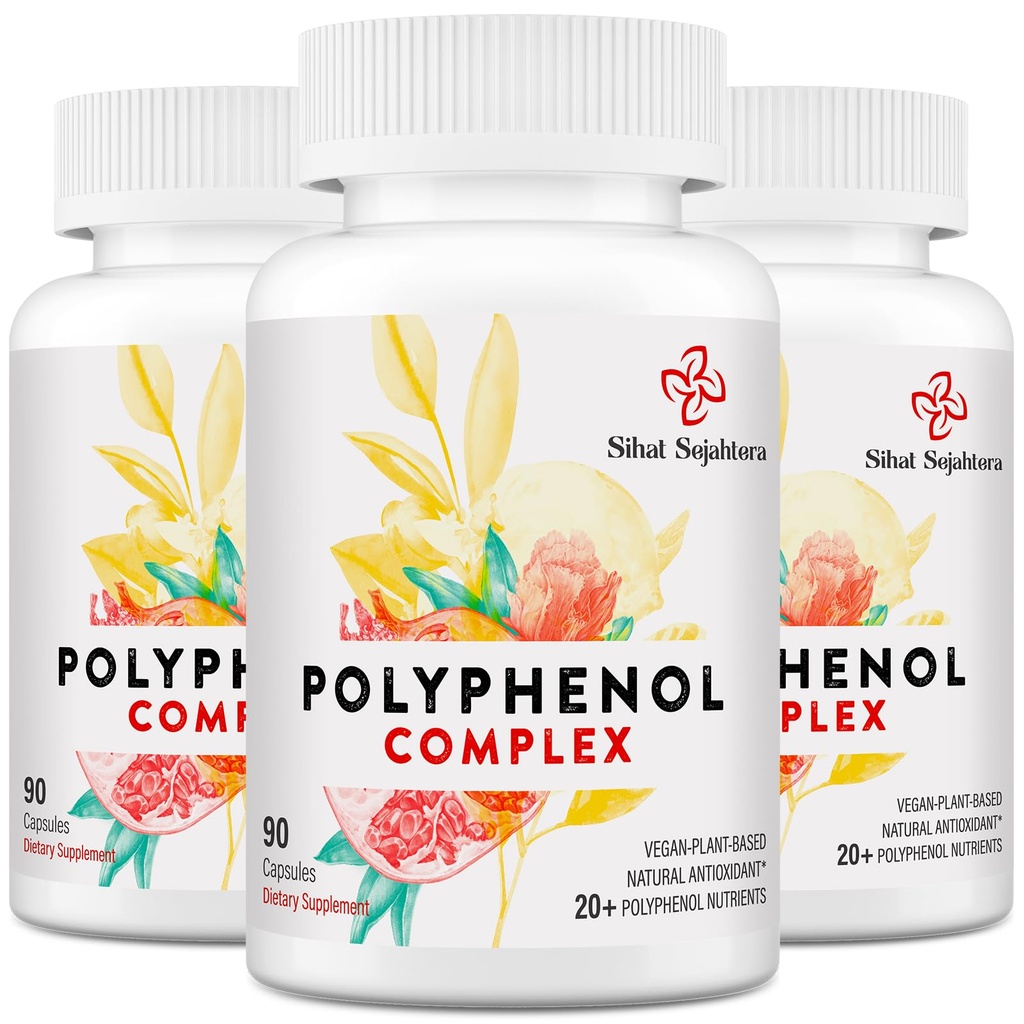 67,500 MG 多酚补充剂 -- -- 强抗氧化剂和多酚用于防御年龄、多酚超食品、奎尔西丁、Resveratrol、绿茶、植物和能源、免疫支持、270卡普勒斯