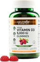 NatureWise Vitamin D35000 IU Gummys - Mixed Berry Flavor - Vegan D from Lichen, Pectin Based, 对成年人的免疫支持,肌肉和骨力 - Gluten Free, Non-GMO - 90 Counter [45日供应]