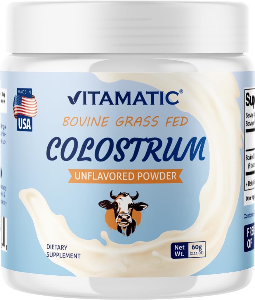 维生素Bovine Colostrum 30% IgG 粉剂 - Gut Health, Hair growth, Beauty, Muscle Recover, & Immune Support - 方便混合 - 60 gram(30名服务员,不喜爱)