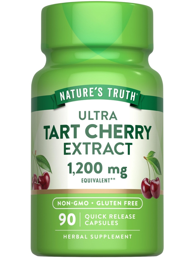 Nature's Truth Tart Cherry Extract Capsules | 1200 mg | 90 Counter | Non-GMO & Gluten Free Supplement 互联网档案馆的存檔,存档日期2013-03-02.