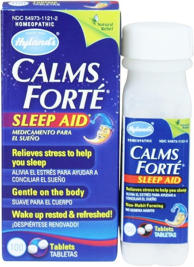 海兰斯镇定了100CT的Forte睡眠援助药片