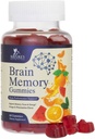 大脑补充剂 记忆,焦点,浓度 - 脑Gummy 维生素+ 诺特罗普(英语:Brain Gummy), Phosphatidylserine, B6 & B12, 咖啡因自由诺特罗比, 明亮支持补充剂 - 60 Gummys