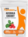Bulk Assupports.com Acerola樱桃提取粉 - 天然维生素C补充, Acerola Cherry粉 - Gluten Free, 500 mg / service, 1kg (2.2 lbs) (Pack of 1).