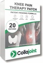 Knee 疼痛缓解补丁 - 与 Colagen & Glucosamine 配合的移动和舒适液凝胶 - 低味, 20 个伯爵