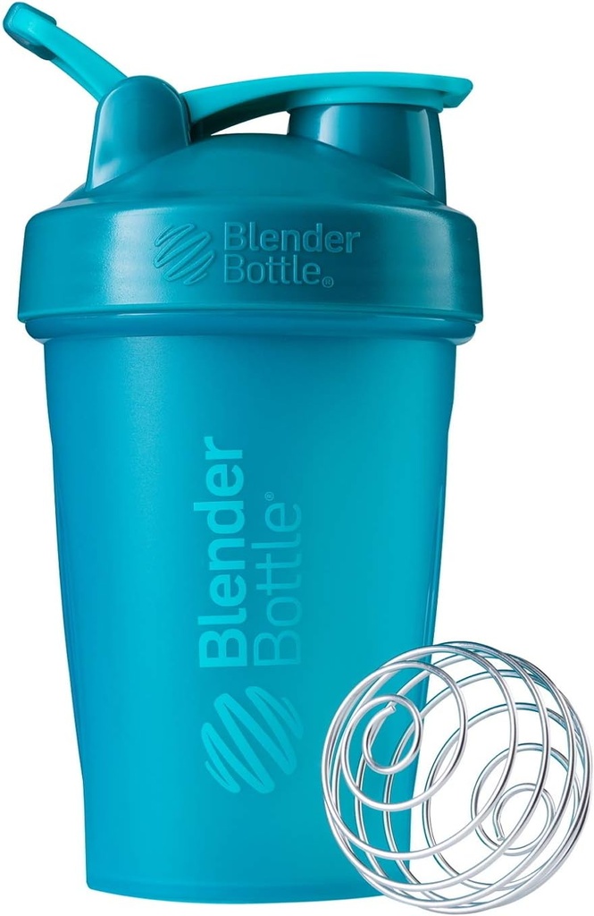 BlenderBottle Classic Shaker Bottle Protein Shakes and Pre Workout, 20 - Ounce, Teal 最佳蛋白质摇摆和前期工作瓶