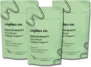 Copina Co. Matcha Beauty Vegan Collagen Booster 饮料混合剂:植物基Collagen 支持平滑饮用 Vegan Creamy Bliend QQ Matcha Flavor 3 Bags - 每袋25个服务