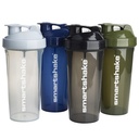 Smartshake Lite 4-Pack 蛋白质沙克瓶800 ml → 27 oz - 防滑螺丝-on Lid - BPA Free - Unisex - Mist Gray, Army Green, Black, Navy Blue (英语).