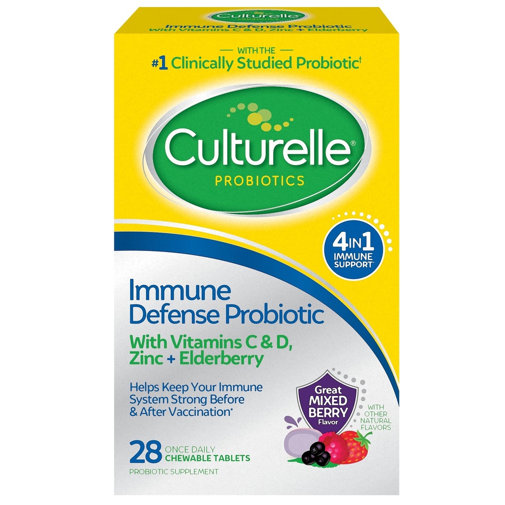 文化日报 " 男女共生 " -- -- 28个计数,混合Berry Chewables with 4-in-1 Immune Supports. 维生素C、维生素D和锌加长老莓