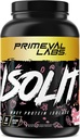 Primeval Labs ISOLIT - Whey蛋白粉,100%Whey Isolate,25g of 蛋白质,BCAAs,快速吸附,轻松消化(Strawberry Shortcake, 2lb)