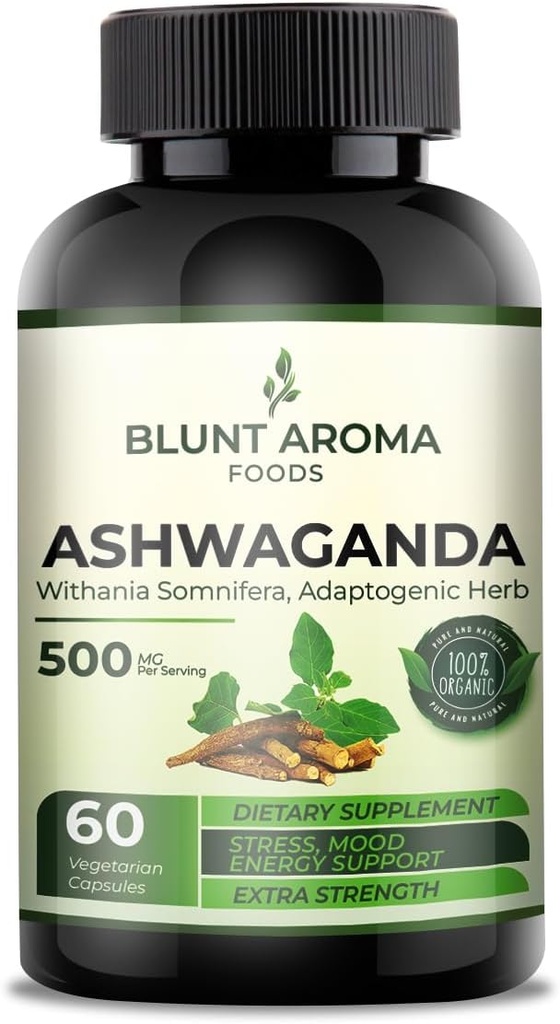 Ashwagandha Extract Capsule - 大力量5200mg的粉末. 混合姜根、曲霉素、阿尔卡内特根和黑辣椒-60卡普尔-两个月供应