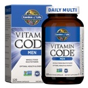 生命花园 维生素代号 男性全食 多维生素 - 120 Capsules, 男性维生素, 水果和蔬菜混合剂以及能源,心脏,前列腺健康, 蔬菜男多维生素