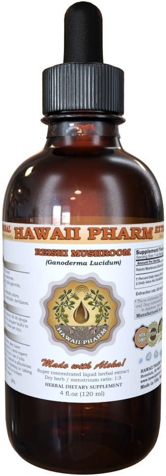 Reishi液体提取器 - 皇帝的托尼奇,有机Reishi蘑菇(Ganoderma Lucidum) 丁克图,草药补充剂,夏威夷制药,美国制造,2f.oz