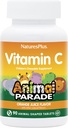 Natus Plus 动物 维他命 C 儿童烹饪 - 天然橙汁 Flavor - 90 动物形状片,包装 4 - Vegan, 蔬菜, Gluten Free - 180 总服务