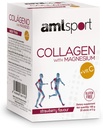 AML Sport - 带镁的Collagen 带维生素C棒 - 草莓味 - 旅行包 - 20 棒. 氢化钴. 奶制品,葡萄糖和无糖。