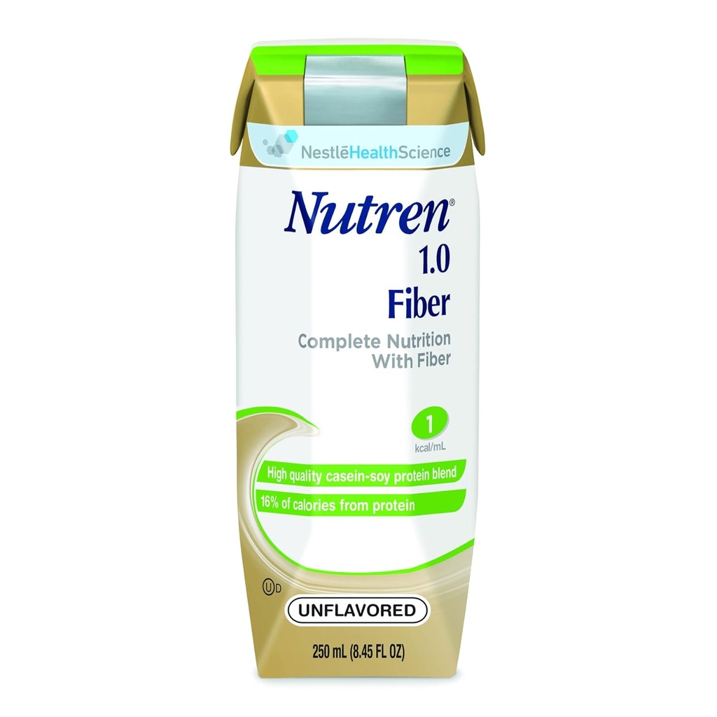 Nutren® 1.0 纤维 - 不受欢迎 - 卡路里250 / 250毫升包装 250毫升 Tetra Prisma - 24个案例