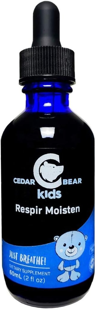 Cedar Bear Respir Moisten for Kids 一种液态草药补充剂,该补充剂是Moisturizes and Soothes 刺激性呼吸组织,并偶尔释放干咳2 Fl Oz