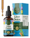 HERBAMAMA Liver Cleanse Detox & Reference - Liver Support Suppless - 配以牛奶 This的液滴, Dandelion Root & Chanca Piedra - 酒精和无糖液洗补充, 42日供应