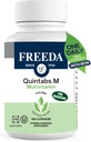 FREEDA 多维他明 – Quintabs-M 配铁 – Kosher 多维他明 女性健康补充剂 - 多维他明 女性和无铁 男性 成人 多维他明 (100)
