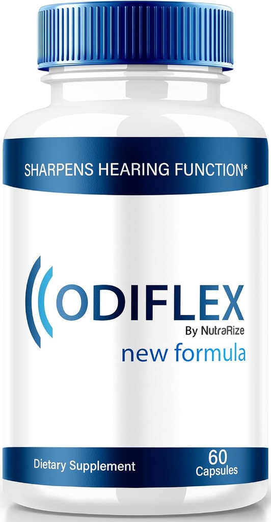 NutraRize Odiflex Capsules, Premium Ear 健康公式,全自然补充保护内耳,官方听力支持药,Odi Flex Reviews (60 Capsules)
