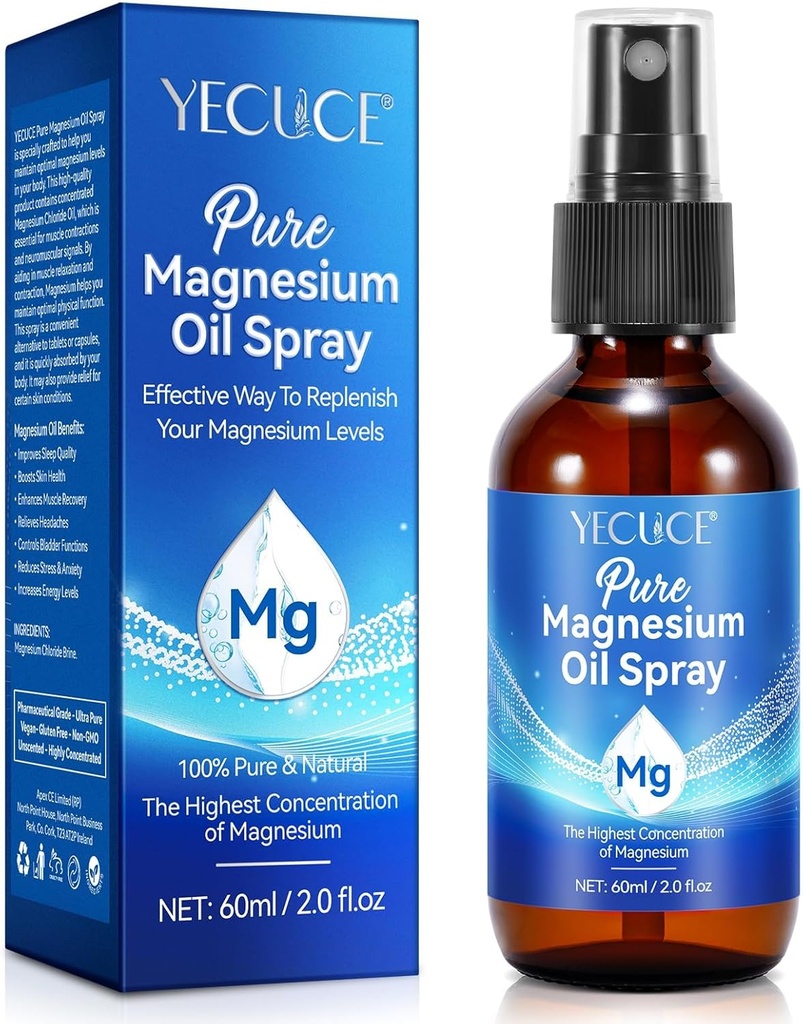 镁油喷射、镁油换脚、纯镁油喷射2 Fl.Oz、100%纯和天然镁体喷射、专题镁喷射、天然除臭剂、易吸收和使用