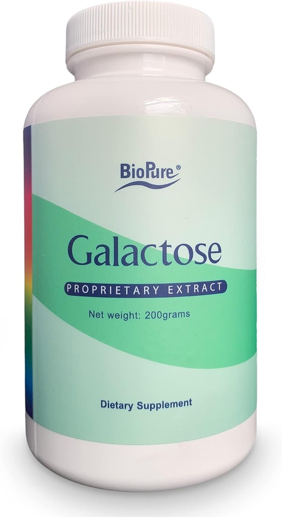 BioPure Galactose – 支持重要生物过程、适当细胞发展、能源生产、豁免和肾健康的基本天然糖单体饮食补充剂 -- -- 200克
