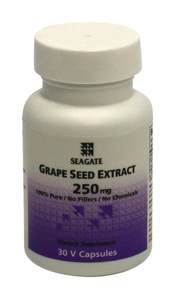 海口产品 葡萄种子 250 mg 30 Capsules
