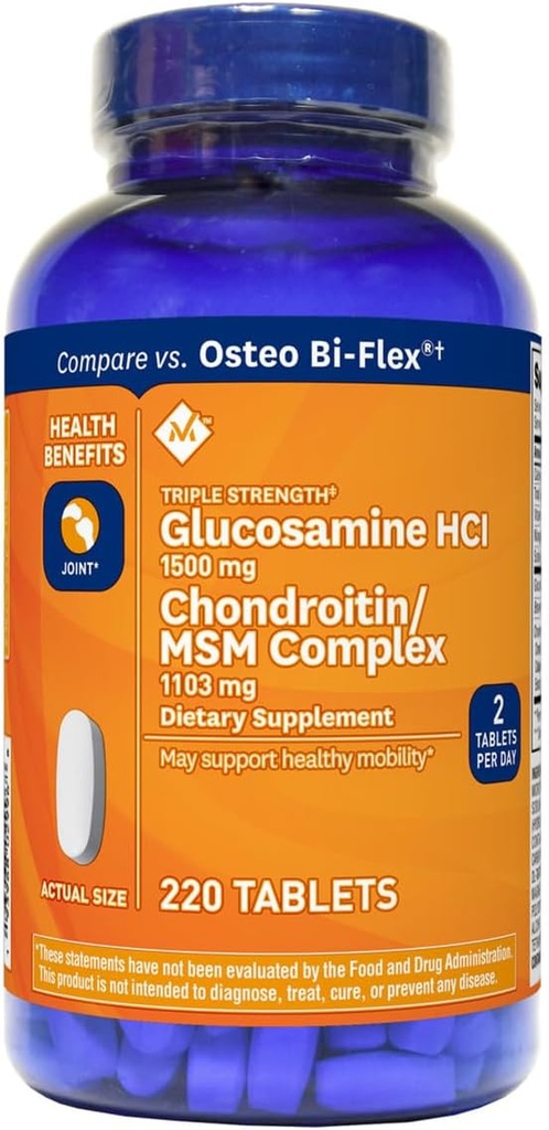 成员马克三强1500mg & Chondroitin MSM 1288mg 平板(1瓶(220平板))