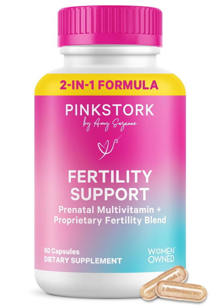 平克斯托克妇女生育率补充金 ^ 2-in-1 构思支持 Inositol, Vitex & Vitamins → 周期规范,Hormone平衡和生殖健康 → 60 Capsules