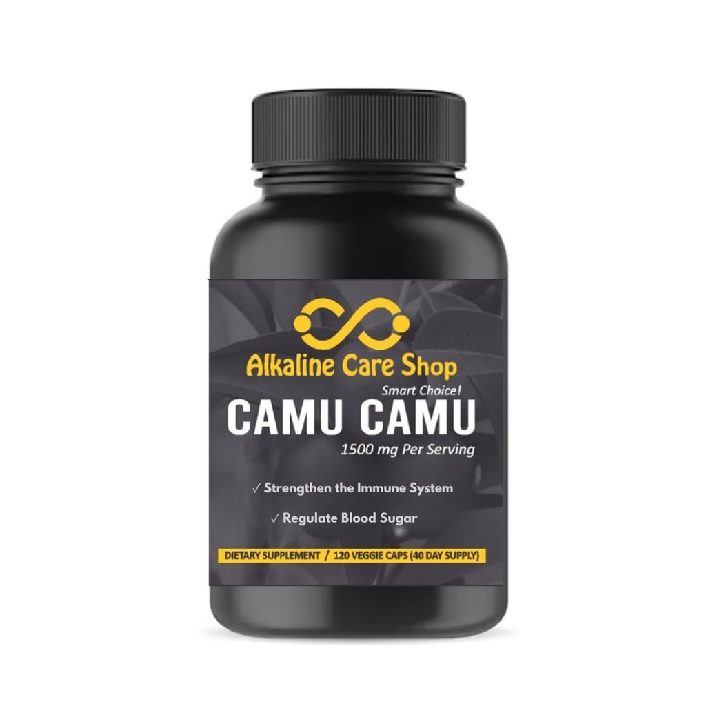 卡穆卡穆卡普勒斯的维生素C, 1500mg 100% 天然,全食,非GMO 补充卡穆卡穆卡姆卡普勒斯(Camu Capulu) 用于Immune和Collagen支持(120 Veggie Capsules)