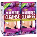 应用营养14天Acai Berry cleanse -- -- 56块平板,2包 -- -- 重量-损失支持Flush + 牛奶湿润 -- -- 56个总服务量