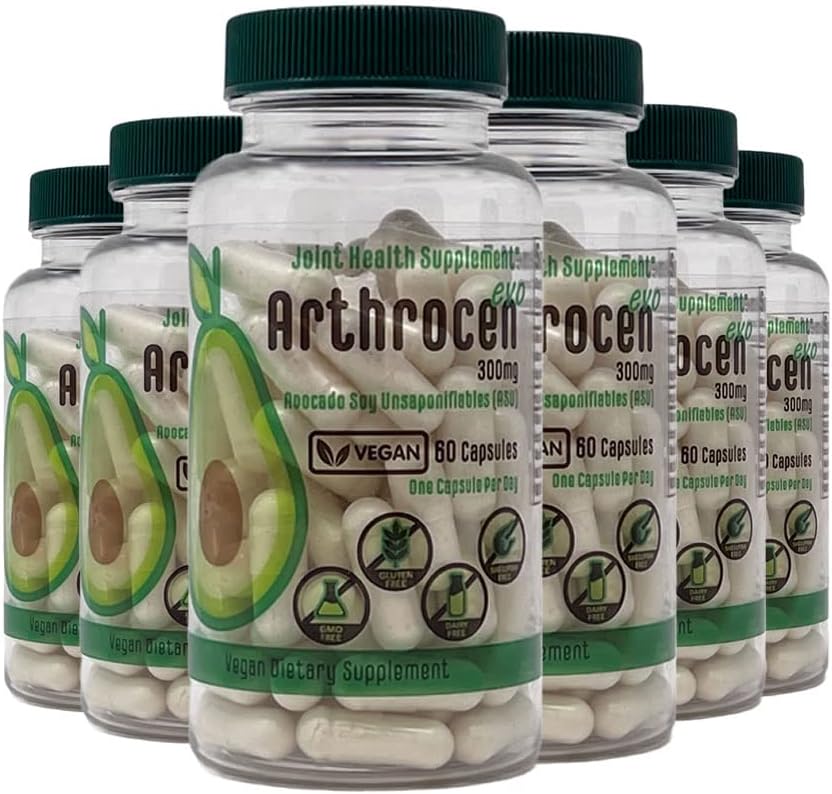 EVO Vegan联合保健补编,300Mg Avocado Soy Unsabable,60天供应,每天1个盖(12个月)