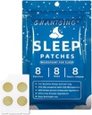成人睡眠补丁,Jat Lag睡眠援助支持补丁 420 Hyaluronic酸微点,应用于Yintang,Anmian Acupoint,持续使用四周,天然草药原料,8个计数