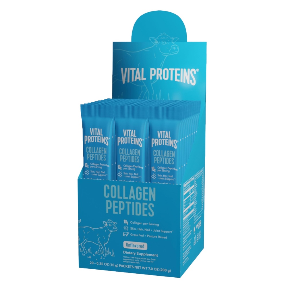 生命蛋白Collagen Peptides 粉末补充剂,水解Collagen Peptides 旅行包,20个个人包