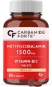 普通卡布-艾米德堡维生素B12片 1500mcg - 甲基Cobalamin B12活性形式