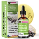 Collagen Mojo - 女性和男性的液体Collagen,Collagen Peptides 配有狮子的Mane蘑菇,Merderberry & L-Theanine - 头发,皮肤,钉子,联合支持,聚焦,高吸收 - 100,000mcg,2 Oz