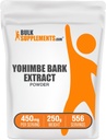 Bulk Assupports.com Yohimbe 抽取粉末 - Yohimbe Bark 抽取 - 草药补充剂,每服450mg,250g(8.8 oz)(一包)