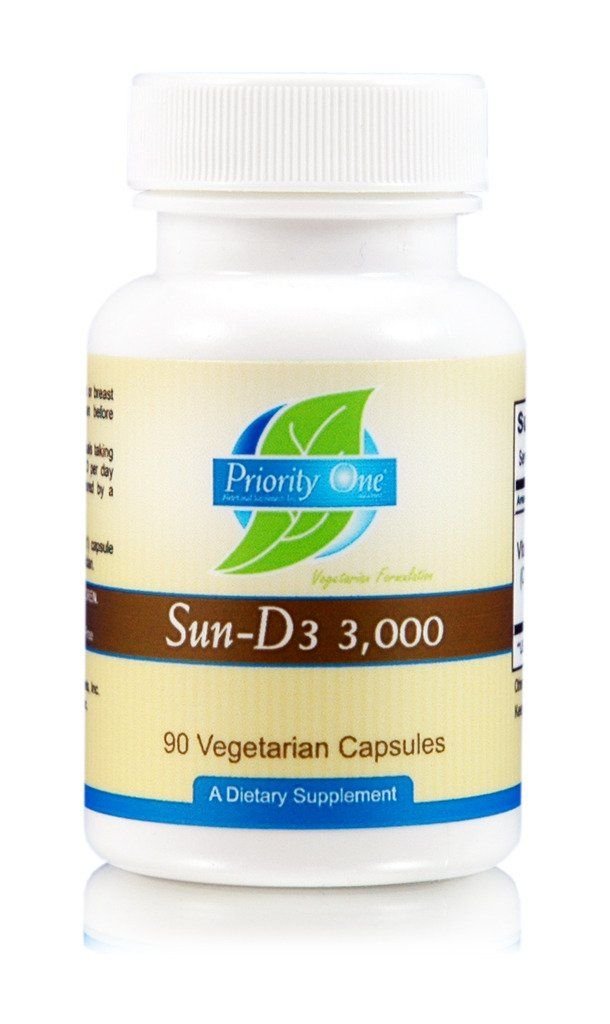 重点一维生素 太阳 D3 3000 90 植物卡普尔- 维生素D(cholecaliferol)的生物可用形式。