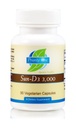 重点一维生素 太阳 D3 3000 90 植物卡普尔- 维生素D(cholecaliferol)的生物可用形式。