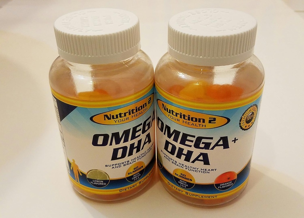 Omega Plus DHA Essential Fatty Acids - Pure Omega 3 Fatty Acids - Chia Oil + DHA - Gummies - Teen, Men, Women EFA And DHA Supplements