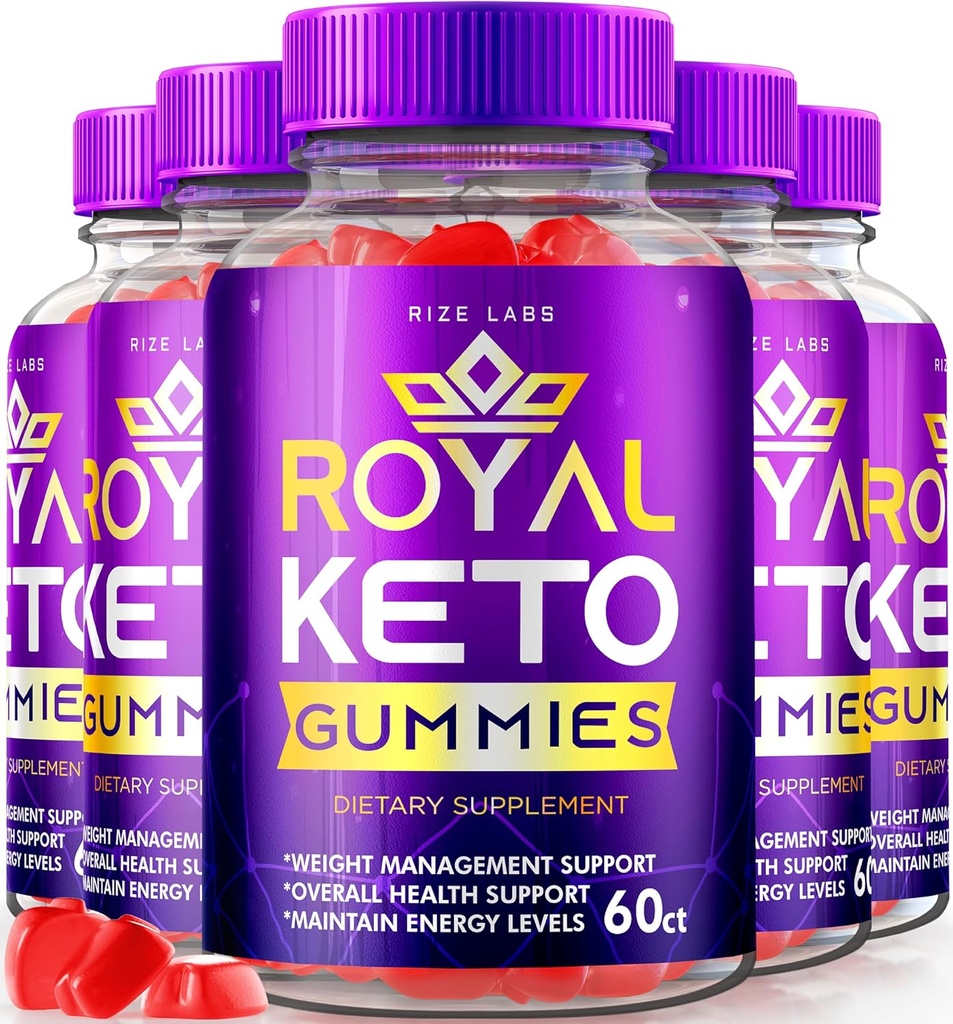 rize 实验室 - Royal Keto Gummys - ACV 对Belly Fat & Wight Loss Edit的有机支持,对男女苹果 苹果 苹果 Viner Extra strong Gummys (300 Gummys) (Pack of 5)