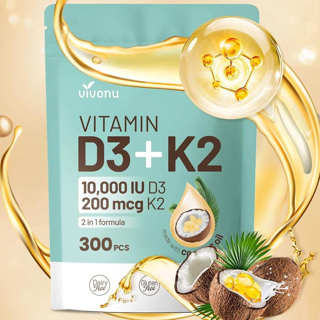 维生素 D3 1000 iu + K2(MK-7) 200 mcg