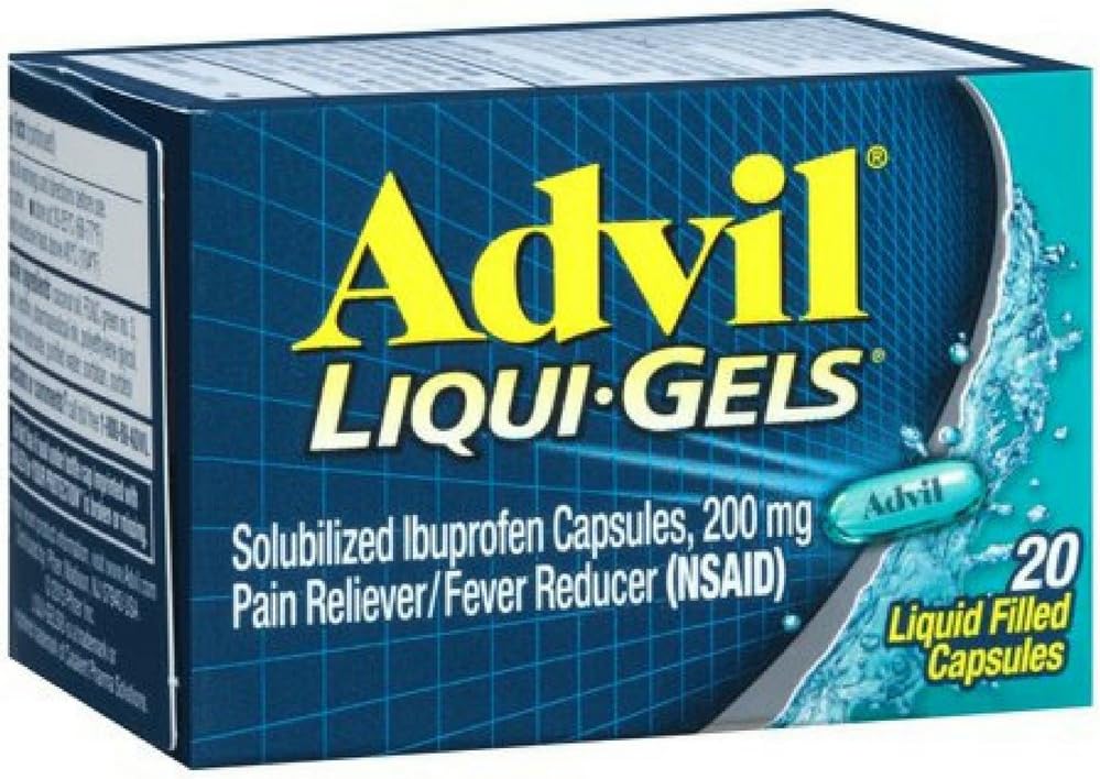 Advil Liqui-Gels 20s 尺寸 20s Advil Ibuprofen 止痛液体 20ct