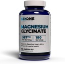 Gen One Magnesium Glycnit Capsules - 增强骨骼和精神支持的吸收能力 - 每服一次567mg胃上的温柔 - 180个计数